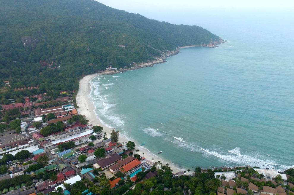 Playa de Haad Rin donde se hace la full Moon Party Haad Rin