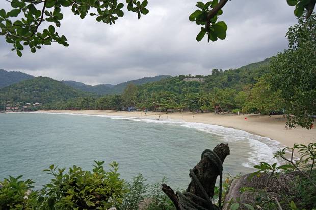 Koh Phangan en un día nublado y a pesar de eso, aún bonito Koh Phangan clima