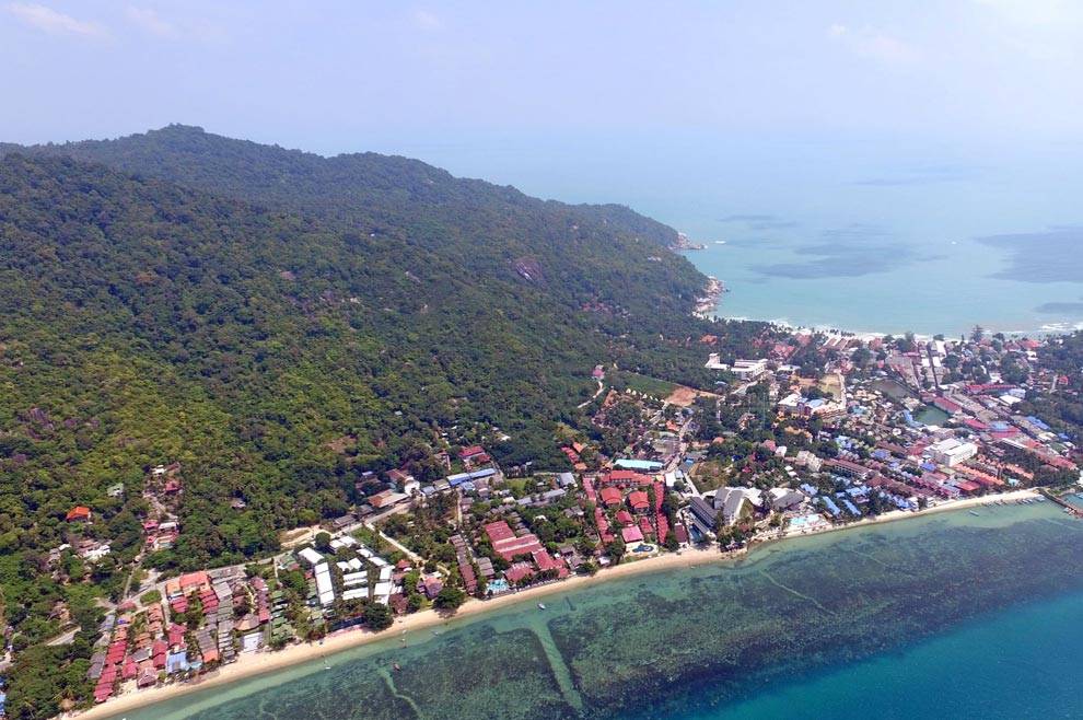 Koh Phangan desde el aire Koh Phangan
