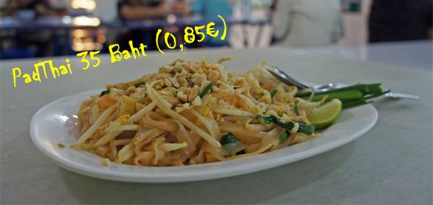 Padthai, fideos fritos Padthai, fideos fritos
