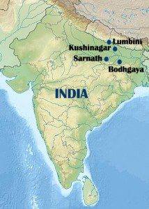 Mapa-de-los-4-lugares-sagrados-del-budismo-en-India-y-Nepal Mapa-de-los-4-lugares-sagrados-del-budismo-en-India-y-Nepal