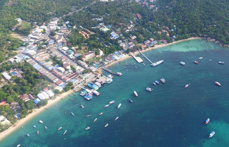 puerto en koh tao Puerto de Mae Haad