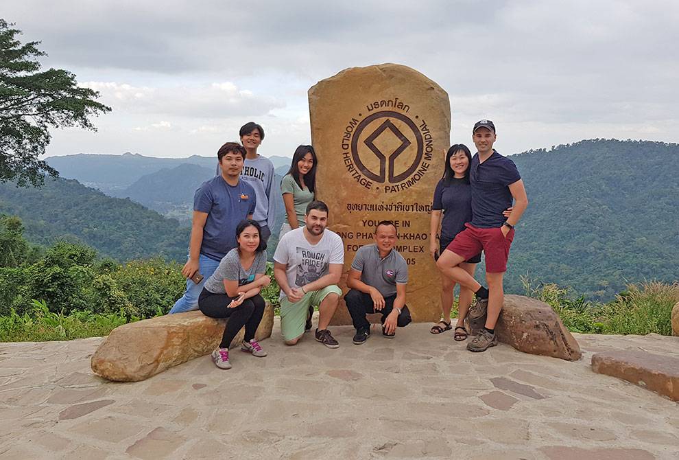 Nuestro equipo en Khao Yai Mundo Nómada en Khao Yai
