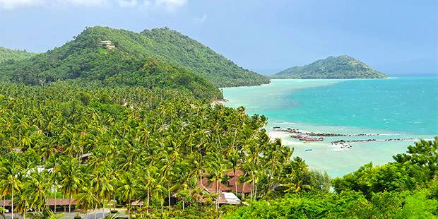 Playa de Taling Ngam Vistas desde el Hotel InterContinental Koh Samui - Guía Koh Samui - Mundo Nómada