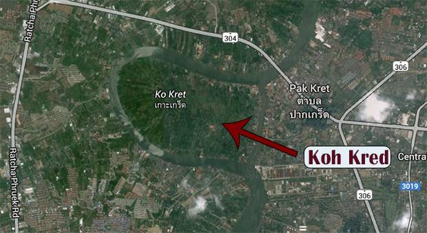 Mapa de Koh Kred en Google Maps