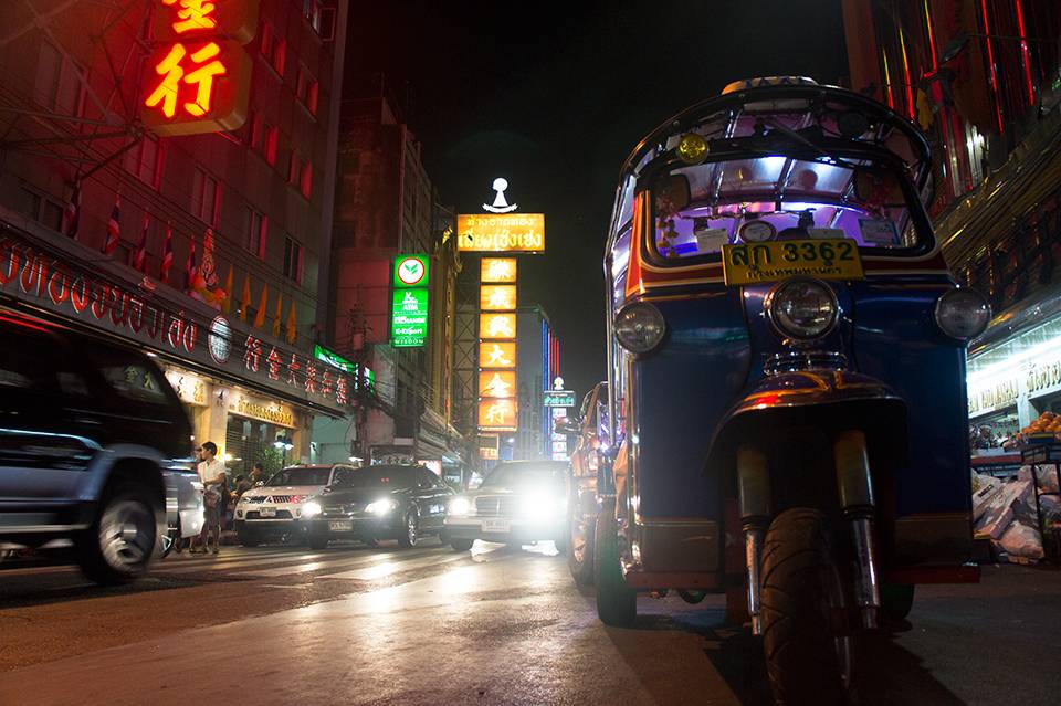 Tuk Tuk en Chinatown Bangkok