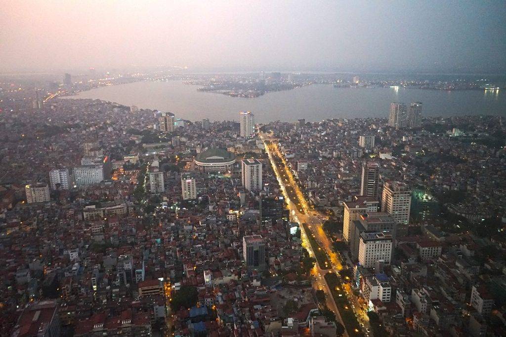 Vistas de Hanoi Hanoi desde lo alto