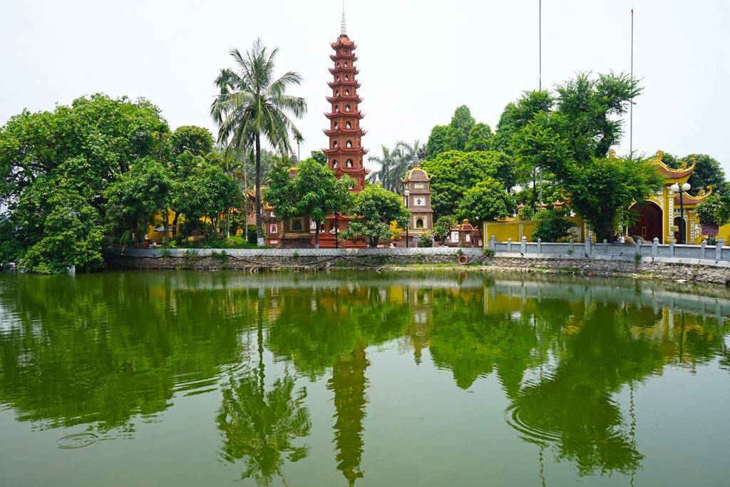 Pagoda del West Lake Pagoda del Lago occidental de Hanoi PPagoda-del-West-Lake