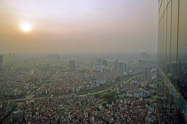 Vistas-de-Hanói Vistas desde la Lotte Tower