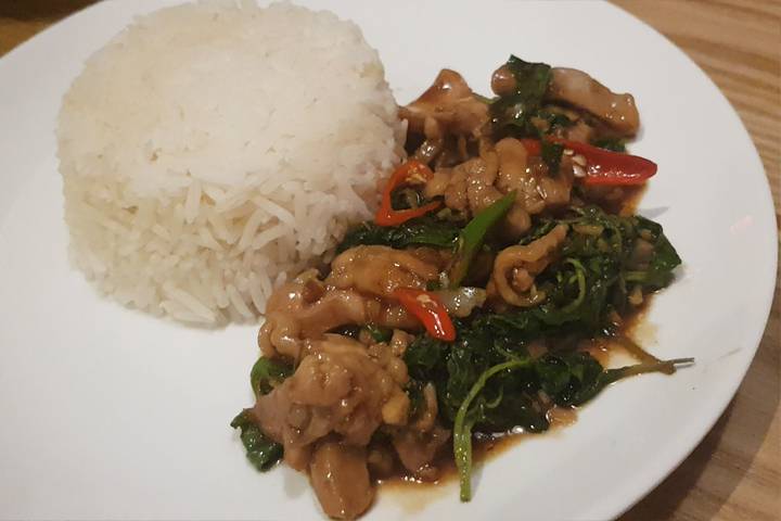 Pad Krapau en Bangkok Pad Krapau