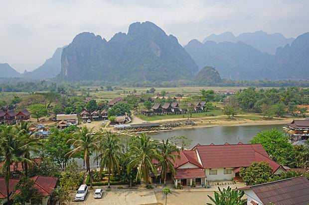 Vang Vieng Vistas desde el Amari Hotel