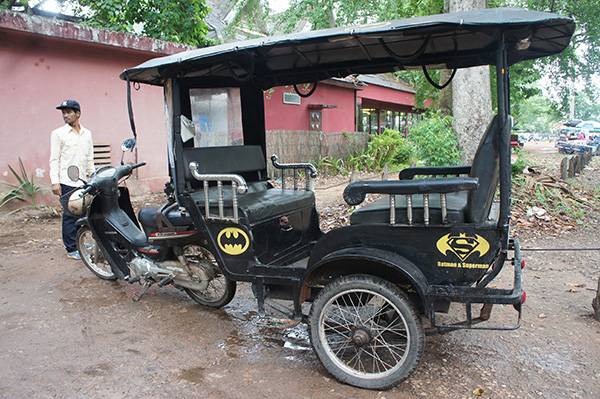Tuk Tuk de Batman en Angkor Wat
