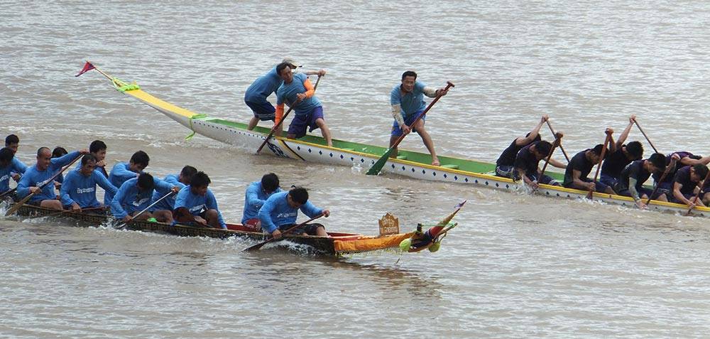celebración de las carreras de barcas