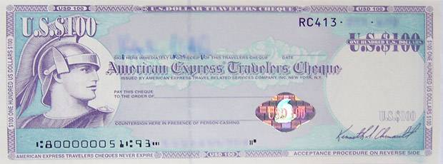 Son útiles los cheques de viaje? Cheque de viaje
