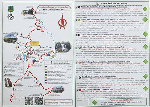 Mapa de Khao YAi Mapa de Khao Yai