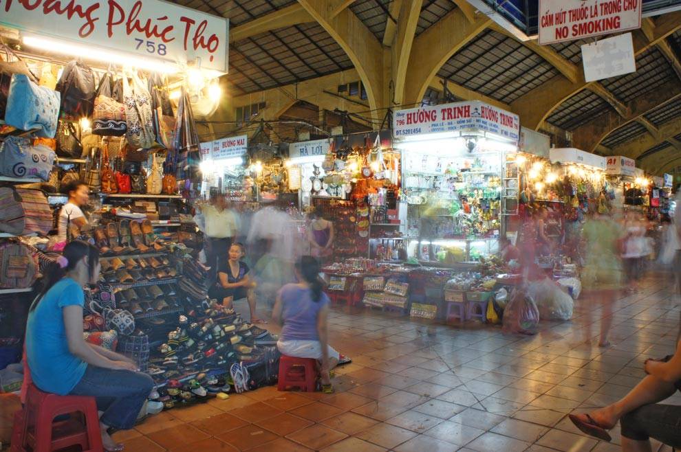 Mercado en la ciudad de Ho Chi Minh Mercado de Vietnam
