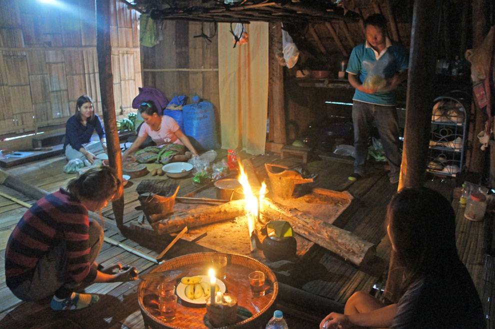 Cocina típica de un poblado Lahu Cocina Lahu