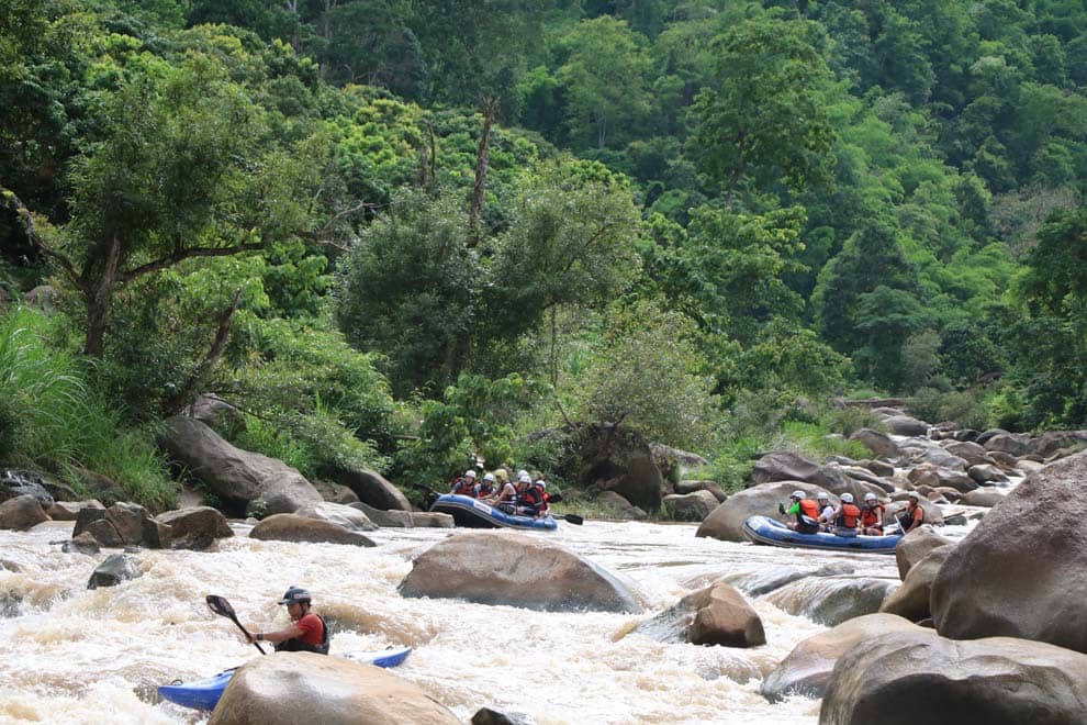 rio kok Rio Kok en el norte de Tailandia