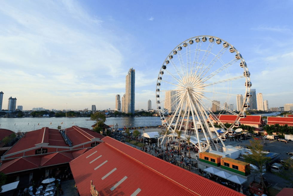 Noria de Asiatique Noria gigante de Asiatique en Bangkok