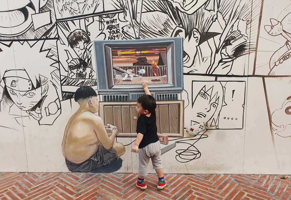 mercado del canal El mercado del canal de Bangkok