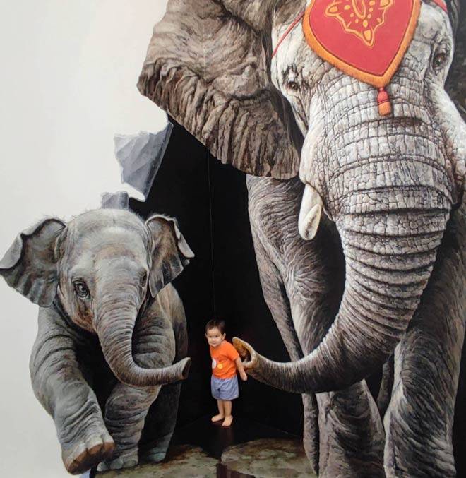 foto artística Art in Paradise con niños