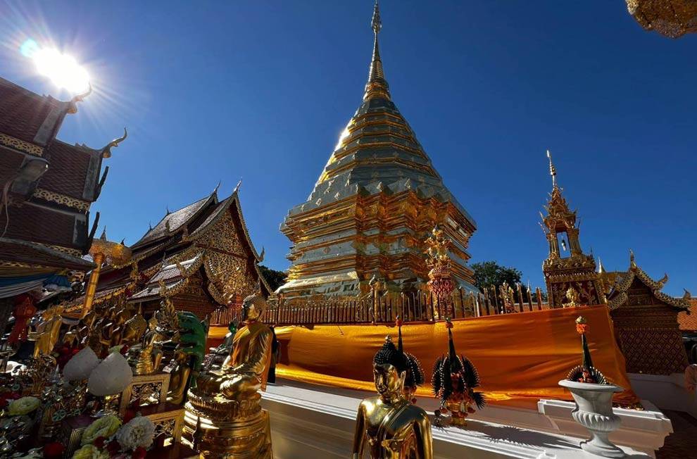 Doi Suthep Chiang Mai con niños