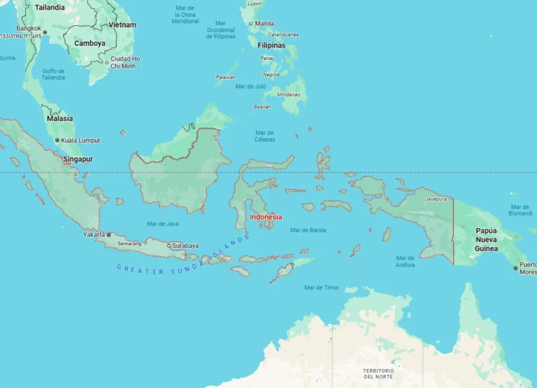 Mapa de Indonesia