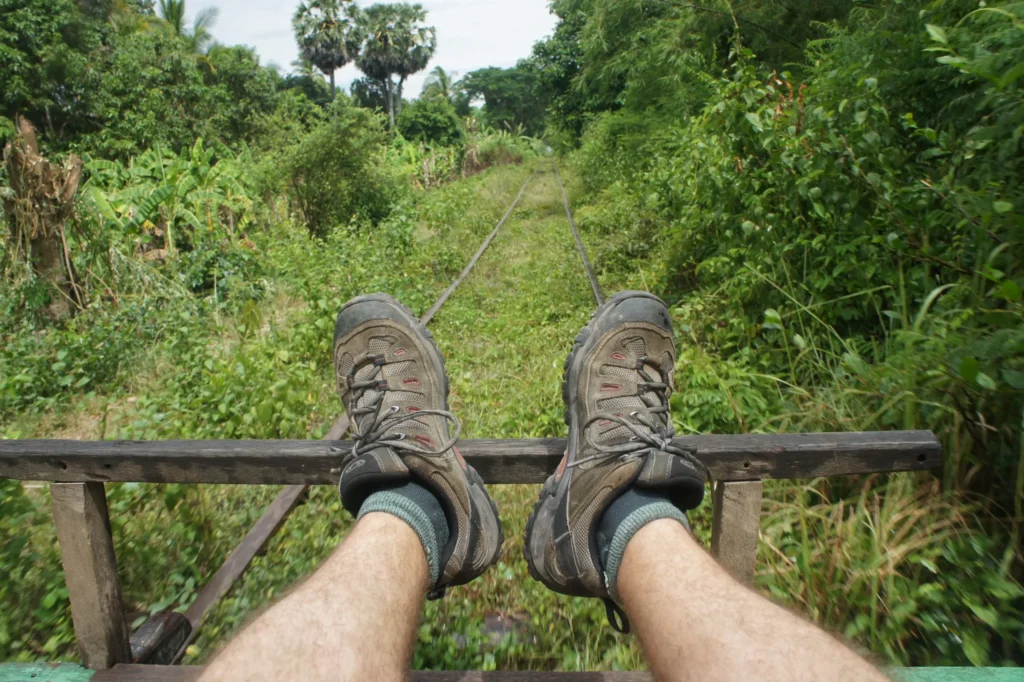 tren de Bambu Camboya